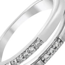 Balia Damen Ring Double aus 925 Silber mit Zirkonia Gr.62 BAR021W62
