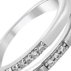 Balia Damen Ring Double aus 925 Silber mit Zirkonia Gr.60 BAR021W60