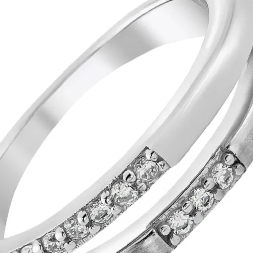 Balia Damen Ring Double aus 925 Silber mit Zirkonia Gr.60 BAR021W60