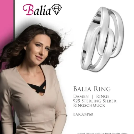 Balia Damen Ring Modern aus 925 Silber Gr.60 BAR024P60
