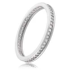 Balia Damen Ring Zirkonia einreihig Weißgold Gr.54 BGR025W54
