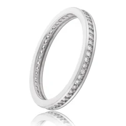 Balia Damen Ring Zirkonia einreihig Weißgold Gr.58 BGR025W58