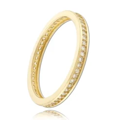 Balia Damen Ring Zirkonia einreihig Gelbgold Gr.56 BGR025G56