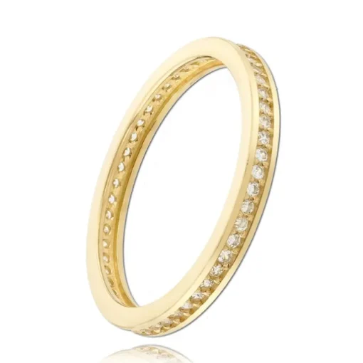 Balia Damen Ring Zirkonia einreihig Gelbgold Gr.60 BGR025G60
