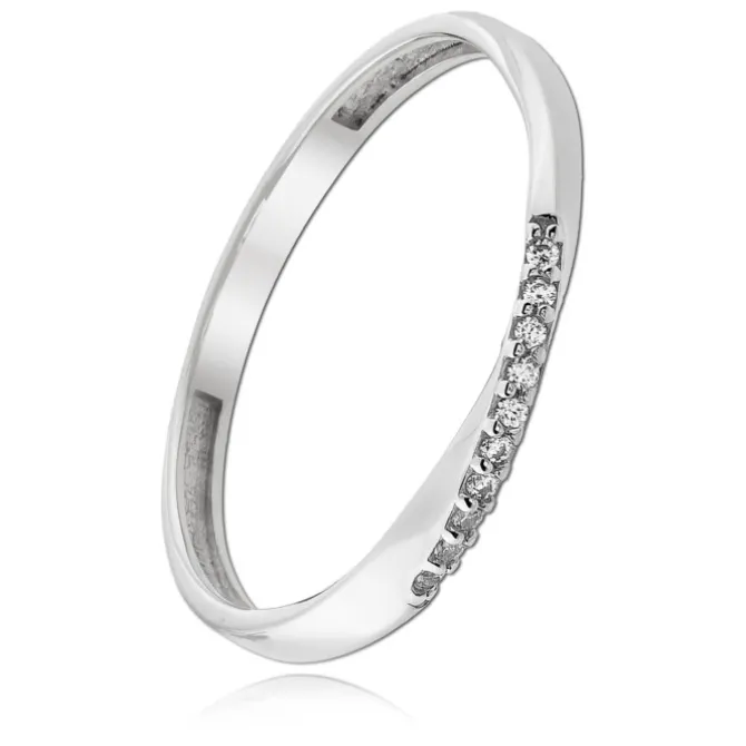 Balia Damen Ring Zirkonia aus 333 Weißgold Gr.54 BGR026W54