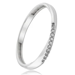 Balia Damen Ring Zirkonia aus 333 Weißgold Gr.56 BGR026W56