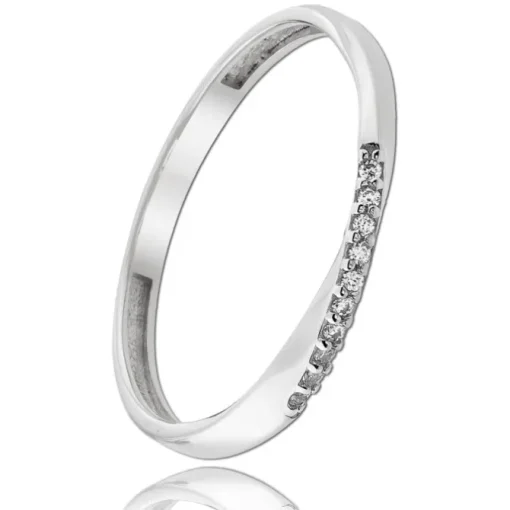 Balia Damen Ring Zirkonia aus 333 Weißgold Gr.58 BGR026W58