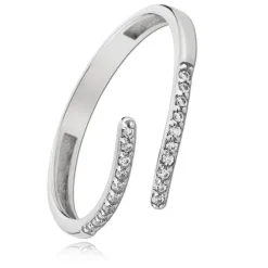 Balia Damen Ring Zirkonia Line aus 333 Weißgold Gr.54 BGR027W54