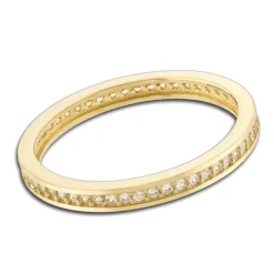 Balia Damen Ring Zirkonia einreihig Gelbgold Gr.60 BGR025G60