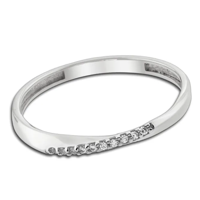 Balia Damen Ring Zirkonia aus 333 Weißgold Gr.54 BGR026W54