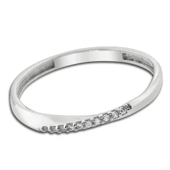 Balia Damen Ring Zirkonia aus 333 Weißgold Gr.56 BGR026W56