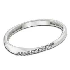 Balia Damen Ring Zirkonia aus 333 Weißgold Gr.58 BGR026W58