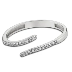 Balia Damen Ring Zirkonia Line aus 333 Weißgold Gr.54 BGR027W54