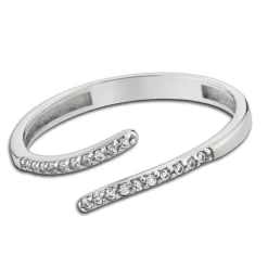 Balia Damen Ring Zirkonia Line aus 333 Weißgold Gr.58 BGR027W58