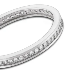 Balia Damen Ring Zirkonia einreihig Weißgold Gr.58 BGR025W58
