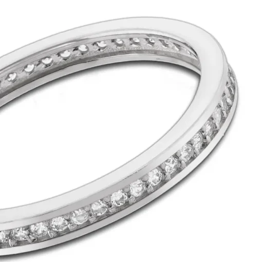 Balia Damen Ring Zirkonia einreihig Weißgold Gr.58 BGR025W58