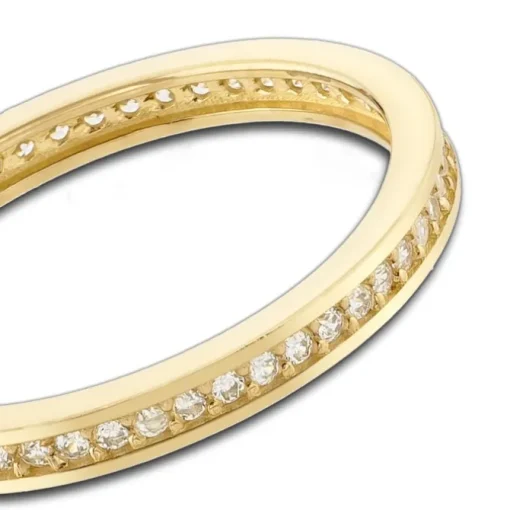 Balia Damen Ring Zirkonia einreihig Gelbgold Gr.56 BGR025G56
