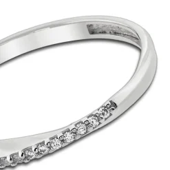 Balia Damen Ring Zirkonia aus 333 Weißgold Gr.54 BGR026W54