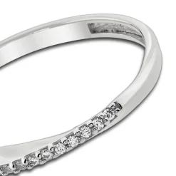 Balia Damen Ring Zirkonia aus 333 Weißgold Gr.58 BGR026W58