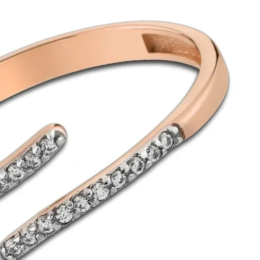 Balia Damen Ring Zirkonia Line aus 333 Rosegold Gr.60 BGR027R60