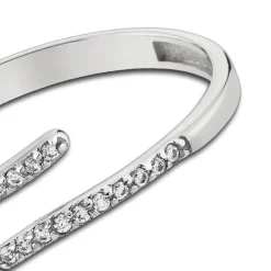 Balia Damen Ring Zirkonia Line aus 333 Weißgold Gr.54 BGR027W54