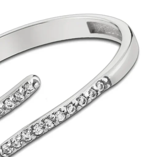 Balia Damen Ring Zirkonia Line aus 333 Weißgold Gr.58 BGR027W58