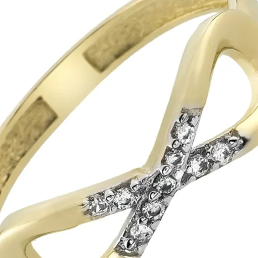 Balia Damen Ring Zirkonia Unendlich Goldring Gr.60 BGR024G60