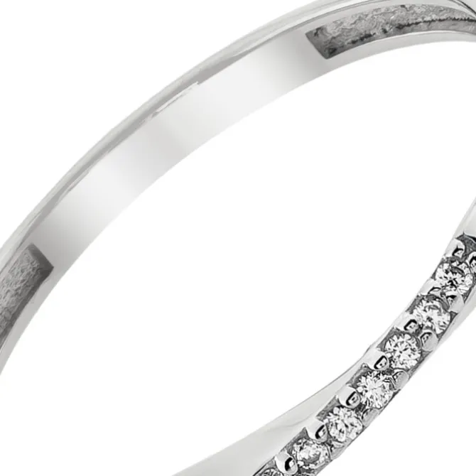 Balia Damen Ring Zirkonia aus 333 Weißgold Gr.54 BGR026W54