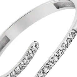 Balia Damen Ring Zirkonia Line aus 333 Weißgold Gr.54 BGR027W54
