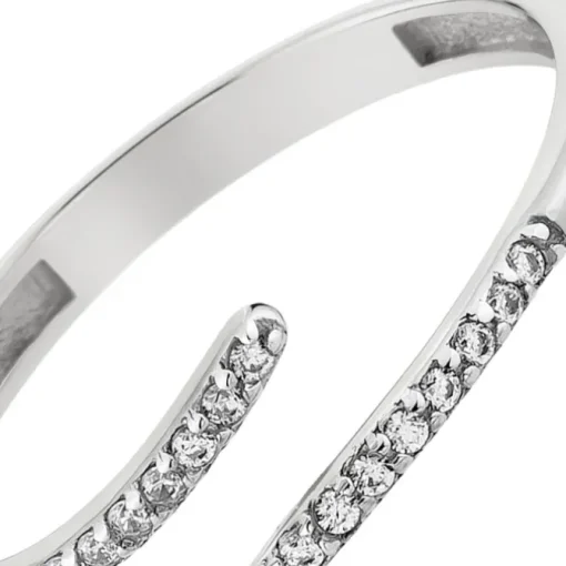 Balia Damen Ring Zirkonia Line aus 333 Weißgold Gr.54 BGR027W54