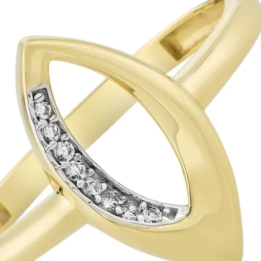 Balia Damen Ring Zirkonia Oval aus 333 Gelbgold Gr.56 BGR029G56