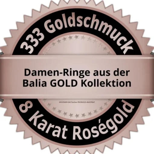 Balia Damen Ring Zirkonia einreihig Rosegold Gr.58 BGR025R58