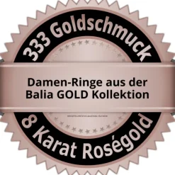 Balia Damen Ring Zirkonia einreihig Rosegold Gr.60 BGR025R60