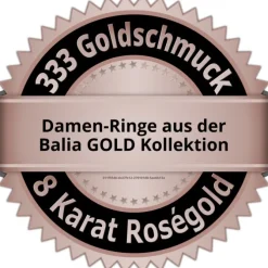 Balia Damen Ring Zirkonia zweireihig Rosegold Gr.56 BGR021R56