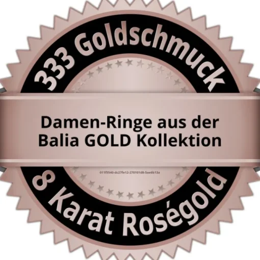 Balia Damen Ring Zirkonia zweireihig Rosegold Gr.56 BGR021R56
