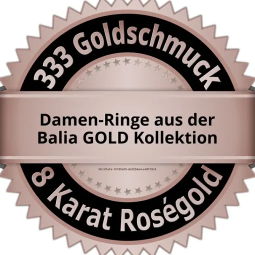 Balia Damen Ring Zirkonia aus 333 Rosegold Gr.60 BGR025R60 BGR026R60