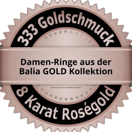 Balia Damen Ring Zirkonia einreihig Rosegold Gr.54 BGR025R54