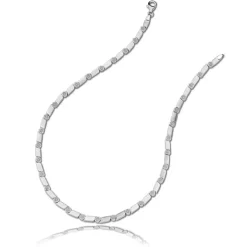 Balia Halskette für Damen matt-glanz aus 925 Silber 45cm BAK003S45