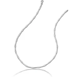 Balia Halskette für Damen matt-glanz aus 925 Silber 45.5cm BAK005S45