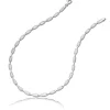 Balia Halskette für Damen matt-glanz aus 925 Silber 45cm BAK002S45