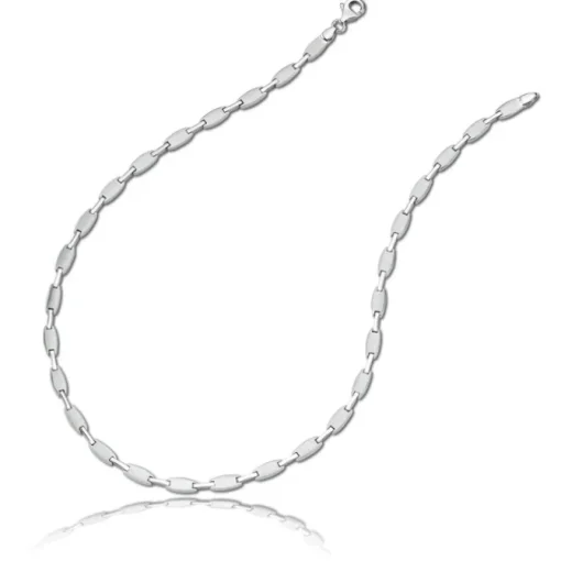 Balia Halskette für Damen matt-glanz aus 925 Silber 45cm BAK002S45