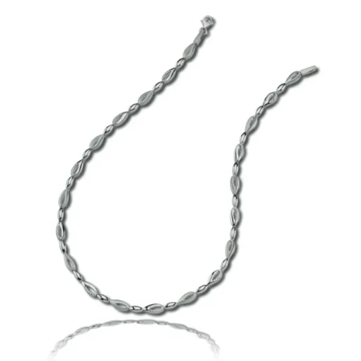 Balia Halskette für Damen matt glanz Zirkonia 925Silber 45cm BAK011S45
