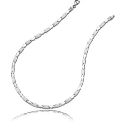 Balia Halskette für Damen matt-glanz aus 925 Silber 45cm BAK004S45
