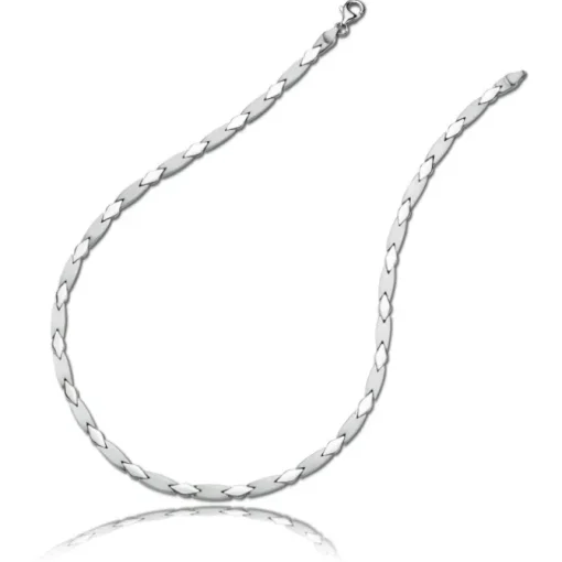 Balia Halskette für Damen matt-glanz aus 925 Silber 45cm BAK004S45