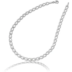 Balia Halskette für Damen matt-glanz aus 925 Silber 45cm BAK006S45
