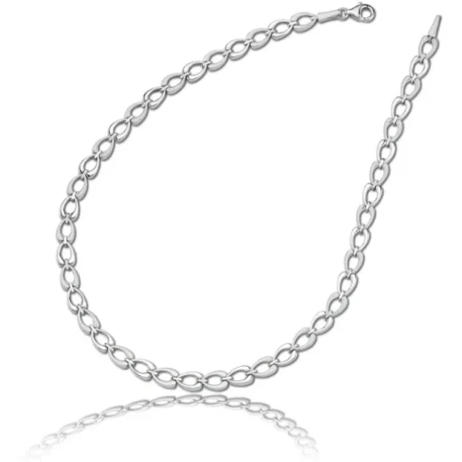 Balia Halskette für Damen matt-glanz aus 925 Silber 45cm BAK006S45