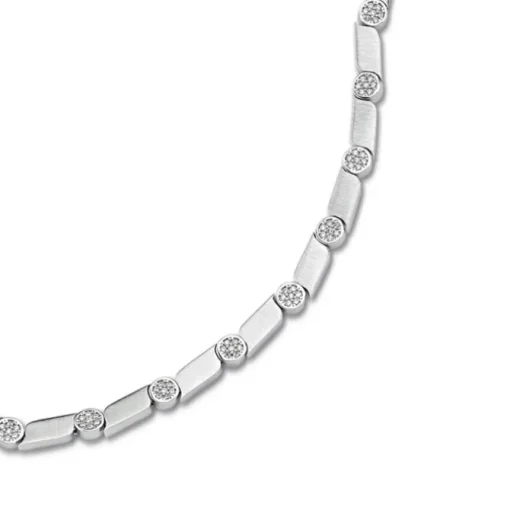 Balia Halskette für Damen matt-glanz aus 925 Silber 45cm BAK003S45