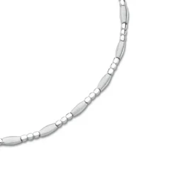 Balia Halskette für Damen matt-glanz aus 925 Silber 45.5cm BAK005S45