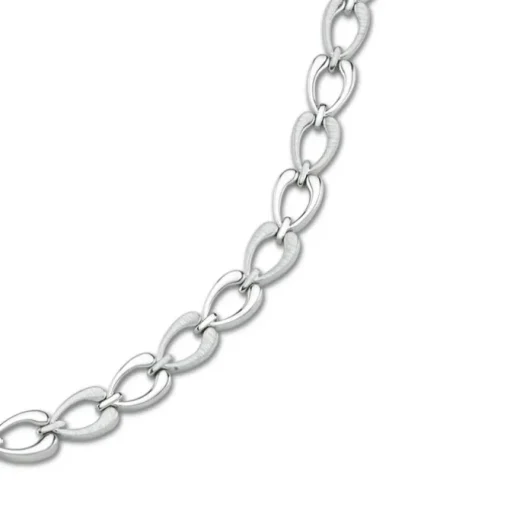 Balia Halskette für Damen matt-glanz aus 925 Silber 45cm BAK006S45