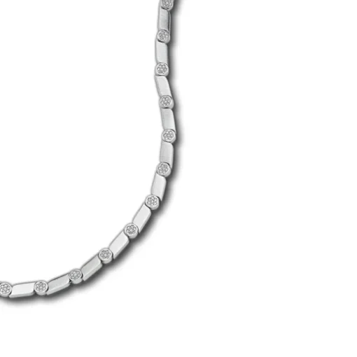 Balia Halskette für Damen matt-glanz aus 925 Silber 45cm BAK003S45